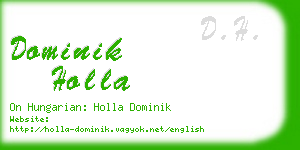 dominik holla business card